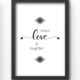 Funny Wall Art Prints - Chaos Love and Laughter