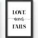 Funny Wall Art Prints - Love Never Fails