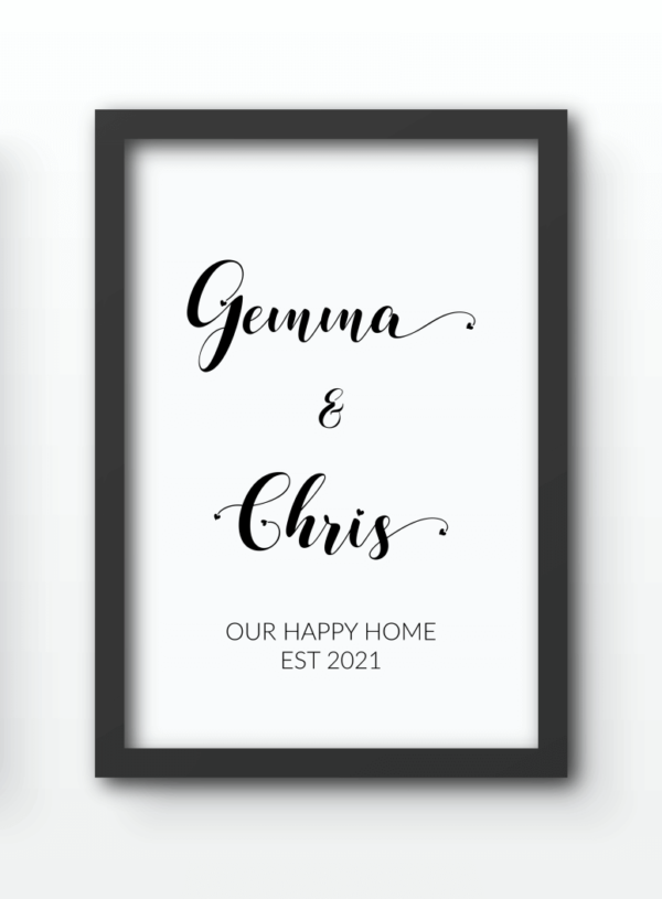 Funny Wall Art Prints - Our Happy Home